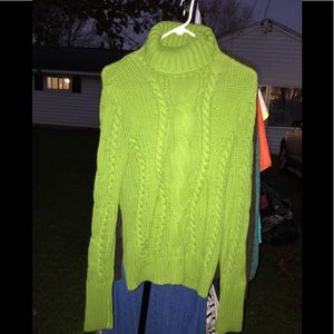 Cable Turtleneck Sweater-Size Med